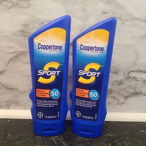 2x Coppertone SPORT SPF 50 Sunscreen Lotion